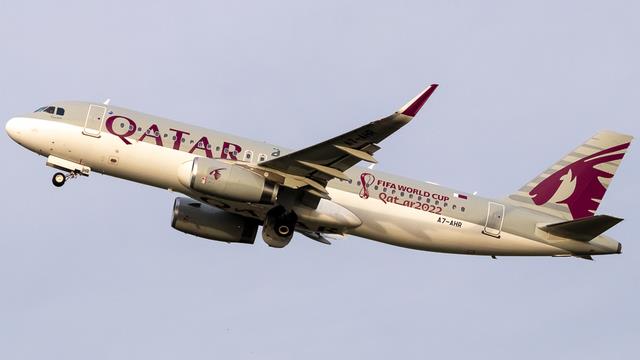 A7-AHR:Airbus A320-200:Qatar Airways